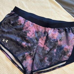 Under Armour Women's Athletic Shorts in Pink and Black
